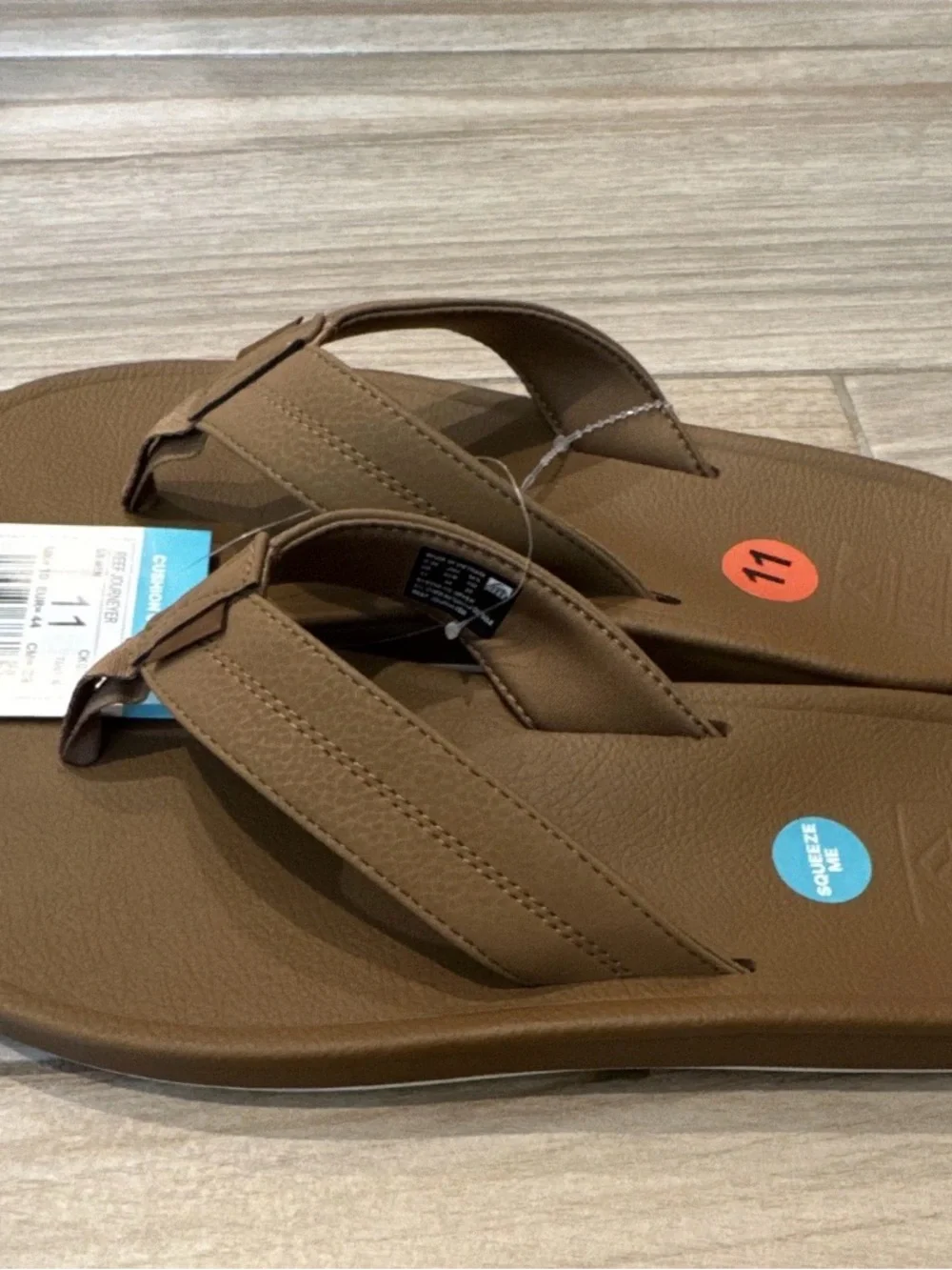 Reef Men’s Brown Cushion Comfort Flip-Flops